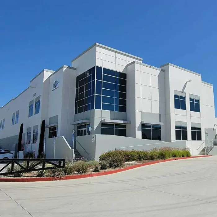 Modern office building with windows